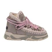 Lace Trainer in Taupe Mou , Beige , Dames