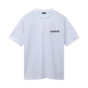 Stijlvolle Heren T-shirt Napapijri , White , Heren