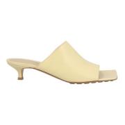 Leather mules Bottega Veneta , Yellow , Dames