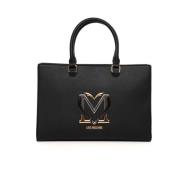 Stijlvolle Handtas met Afneembare Schouderband Love Moschino , Black ,...