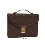 Pre-owned Canvas louis-vuitton-bags Louis Vuitton Vintage , Brown , Da...