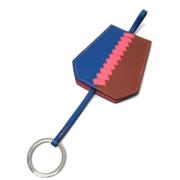 Pre-owned Leather key-holders Hermès Vintage , Blue , Dames