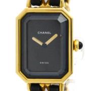 Pre-owned Metal watches Chanel Vintage , Black , Dames