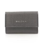 Pre-owned Canvas key-holders Bvlgari Vintage , Gray , Heren