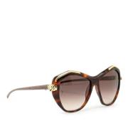 Pre-owned Plastic sunglasses Cartier Vintage , Brown , Dames