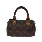 Pre-owned Canvas handbags Louis Vuitton Vintage , Brown , Dames