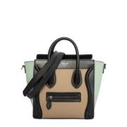 Pre-owned Leather celine-bags Celine Vintage , Beige , Dames