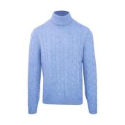 Kleding Shirts Malo , Blue , Heren