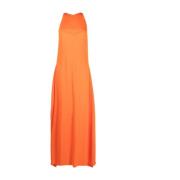 Maxijurk met ruches Lanvin , Orange , Dames