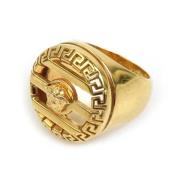 Pre-owned Metal rings Versace Pre-owned , Yellow , Dames