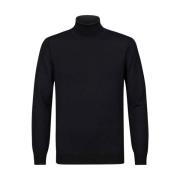 Zwarte Coltrui Pullover Profuomo , Black , Heren