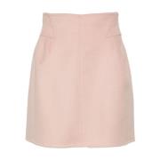 Blush Pink Wol A-Lijn Rok Ermanno Scervino , Pink , Dames