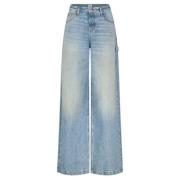 Wijde Denim Jeans Lee , Blue , Dames