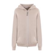 Hoodie met Handtekening Monili Kettingdetail Brunello Cucinelli , Gray...