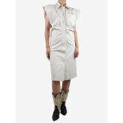 Pre-owned Cotton dresses Bottega Veneta Vintage , Beige , Dames