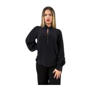 Stijlvolle Blouse voor Vrouwen Max Mara Studio , Black , Dames