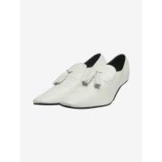 Pre-owned Leather heels Celine Vintage , White , Dames