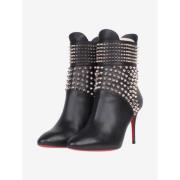 Pre-owned Leather boots Christian Louboutin Pre-owned , Black , Dames