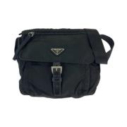 Pre-owned Canvas crossbody-bags Prada Vintage , Black , Dames