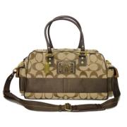 Pre-owned Leather handbags Coach Pre-owned , Beige , Unisex