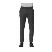 Stijlvolle Broek met Knoop en Rits Trussardi , Gray , Heren