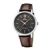 Klassiek Leren Herenhorloge Festina , Gray , Heren