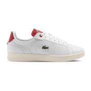 Heren Sneakers Carnaby Pro Wit/Rood Lacoste , White , Heren