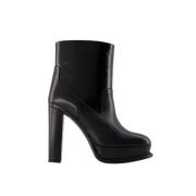 Leather boots Alexander McQueen , Black , Dames