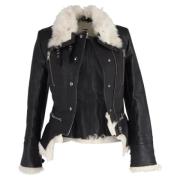 Pre-owned Leather outerwear Alexander McQueen Pre-owned , Black , Dame...