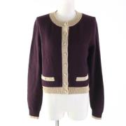 Pre-owned Canvas tops Chanel Vintage , Purple , Dames