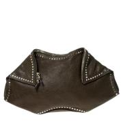 Pre-owned Leather clutches Alexander McQueen Pre-owned , Black , Dames