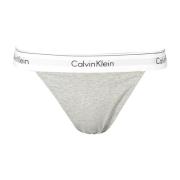 Grijze Dames String met Logo Detail Calvin Klein , Gray , Dames