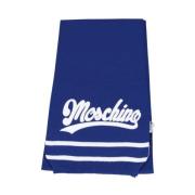 Wollen en Acryl Sjaal Moschino , Blue , Heren