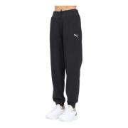 Sportieve Zwarte Hoge Taille Broek Puma , Black , Dames