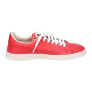 Vintage Leren Dames Sneakers Moma , Red , Dames