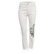 Pre-owned Denim jeans Armani Pre-owned , White , Dames