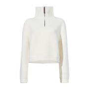 Witte Geribbelde Trui met Rits Proenza Schouler , White , Dames