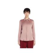 Zijden Shirt - Array - Large Max Mara , Pink , Dames