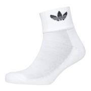 Mid Enkel Sokken Adidas Originals , White , Heren