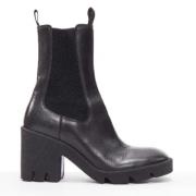 Pre-owned Leather boots Burberry Vintage , Black , Dames