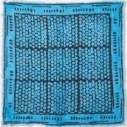 Pre-owned Silk scarves Bottega Veneta Vintage , Blue , Dames