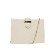 Pre-owned Leather shoulder-bags Salvatore Ferragamo Pre-owned , White ...