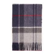 Tartan Mix Wol Kasjmier Sjaal Barbour , Gray , Heren