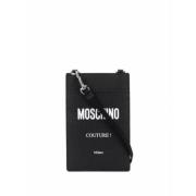 Kaarthouder Portemonnee Moschino , Black , Heren