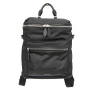 Pre-owned Leather backpacks Burberry Vintage , Black , Dames