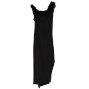 Zwart Jersey Midi Jurk Coperni , Black , Dames