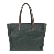 Groene Leren Shopper Tas Dragon Diffusion , Green , Dames