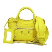 Pre-owned Leather balenciaga-bags Balenciaga Vintage , Yellow , Dames