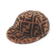 Pre-owned Canvas hats Fendi Vintage , Brown , Dames