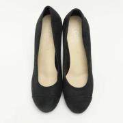 Pre-owned Suede heels Chanel Vintage , Black , Dames